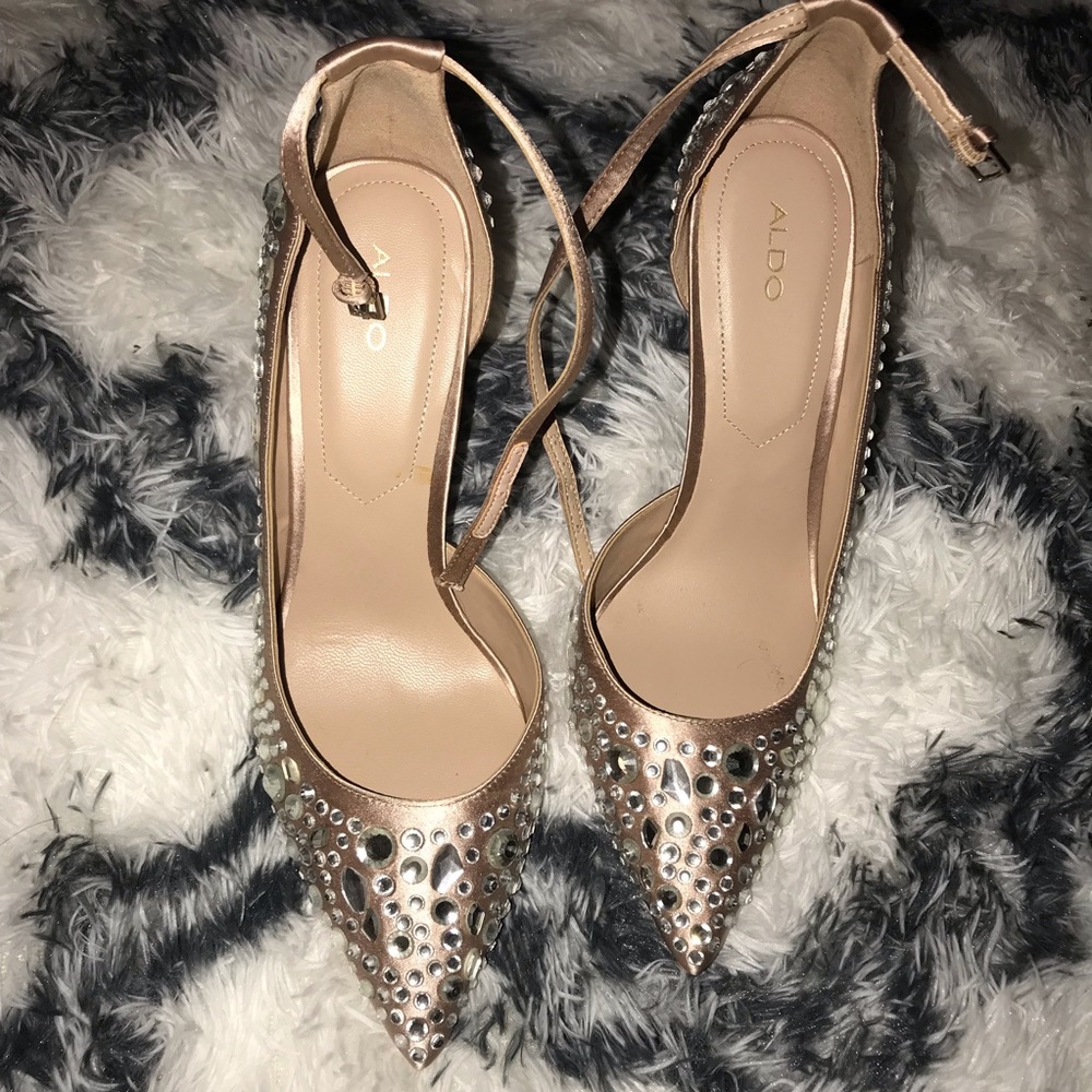 Aldo crystal heels. Size 10 brand new